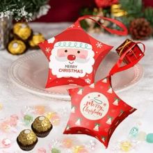 10 hộp quà tặng kẹo hình ông già Noel râu trắng, hộp quà kẹo Giáng sinh - Nhiều màu - Xem 5