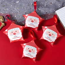 10 hộp quà tặng kẹo hình ông già Noel râu trắng, hộp quà kẹo Giáng sinh - Nhiều màu - Xem 2