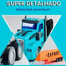 Rechargeable Remote Control Trailer Truck With Light Peterbilt And Scania - Peterbilt verde - Ver 4