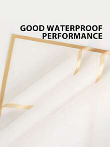 20pcs Gold Trim Korean Style Wrapping Paper, Suitable For DIY Gift Packaging & Decoration, 23 X 23 Inches, Tissue Paper, Bouquet Supplies (Pink), Back To School/Valentine's Day - White - View 4