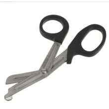 3 Pcs Emergency Rescue Bandage Scissors, Stainless Steel Medical Gauze Scissors, Ideal For Trauma And Outdoor Use In First Aid Kits - Black - View 6