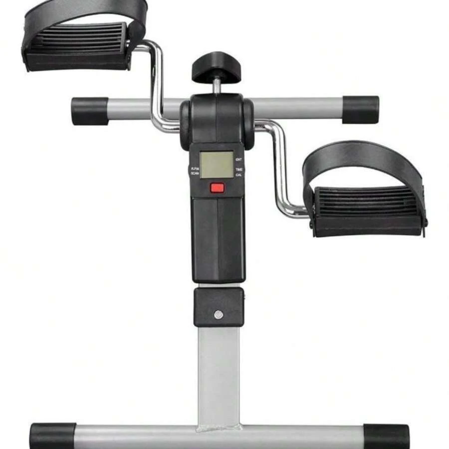 MINI EXERCISE BIKE WITH CYCLE ERGOMETER DISPLAY FOR PHYSIOTHERAPY AND FUNCTIONAL TRAINING - Black - View 1