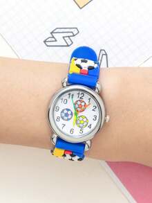 1pc New Cartoon Pattern Kids Watch, Quartz Movement, Fashionable Design, Suitable For Daily Wear