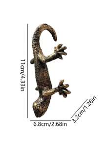 Whimsical Gecko Garden Statue - Resin Hanging Sculpture, Suitable For Outdoor Decor, Cartoon Animal Theme, For Ages 14+