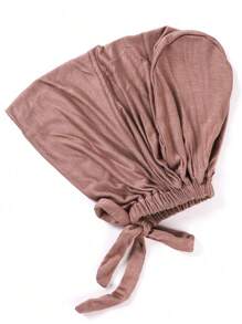 1pc Plain Breathable Stretchable Headscarf, Muslim Sports Hijab, Suitable For Daily Wear - Multicolor - View 7