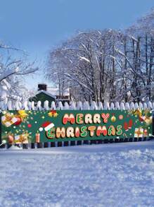 1 szt. Baner Wesołych Świąt, Wiszące ozdoby świąteczne, Dekoracja świąteczna na ogrodzenie wewnętrzne i zewnętrzne, Tło świąteczne, Dekoracja ścienna, Dekoracje świąteczne do domu, Dekoracja pokoju, Dekoracja na imprezę świąteczną, Ozdoba świąteczna, Boże Narodzenie, Prezenty świąteczne, Prezenty świąteczne, Dekoracja zimowa, Wigilia, Dekoracja noworoczna 2026