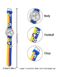 1pc New Cartoon Pattern Kids Watch, Quartz Movement, Fashionable Design, Suitable For Daily Wear