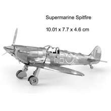 Rompecabezas de metal 3D - Avión de aviación, juguete de rompecabezas de metal 3D - No se necesita pegamento, decoración de escritorio, ¡regalo de Navidad y cumpleaños!