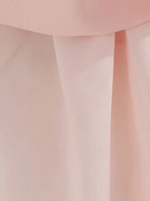 Baby Girls' Pink Long Sleeve Elegant Tulle Princess Dress, Suitable For Parties - Pink - View 8