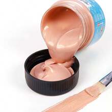 1 pieza Juego de pintura acrílica fluorescente de 100ml, pintura acrílica de color perlado metálico, impermeable para muñecas de yeso