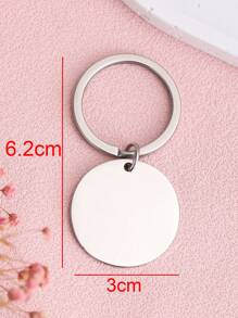 1 件趣味不锈钢钥匙扣请使用它最好的朋友钥匙圈包吊坠圣诞礼物万圣节汽车配件包饰背包学校可爱哥特 Y2k 万圣节配件教师节礼物创意包饰挂绳带身份证夹汽车配件包饰 - 黑色 - 查看 6