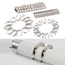 4 Sets (48 PCS/Set) Tool Spring Terry Clips Heavy Duty Storage For Shed Wall Mount Clips - Silver - View 9