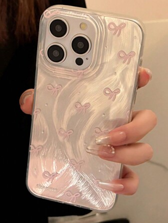兼容 Y2K 蝴蝶结和羽毛彩绘优雅兼容 15 & Pro Max、P13、P14、XS、XR、7/8、S23 Ultra、A14、A15、A50、A12、A32、A52、A72、A51、A21S、A13、A14、S22 Ultra、S23、A33、A53、S20 FE 柔软防震手机壳防水防摔防刮