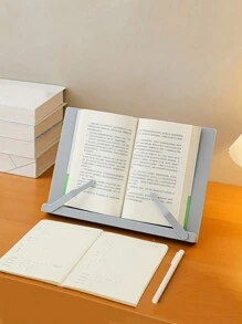 1 pieza Estante de lectura multifuncional, atril de libros, atril de lectura, atril de cuaderno, soporte de escritorio universal, atril de lectura vertical para estudiantes - Multicolor - Ver 9