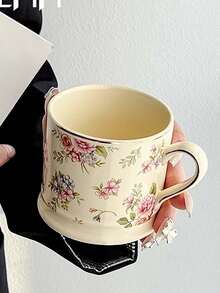 1 chiếc cốc gốm sứ họa tiết hoa phong cách Bắc Âu, cốc cà phê Latte cao cấp, cốc trà chiều thời trang, cốc nước sáng tạo cho gia đình, quà tặng ngày lễ, quà tặng sinh nhật, đồ dùng cho bữa tiệc, quà tặng cho bạn trai/bạn gái - Nhiều màu - Xem 4