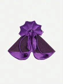 ABLAZE ZAI طقم قبعة ساحرة وكاب من البوليستر، بنمط نجوم بنفسجي، كاب ذو رباط قابل للسحب مناسب لأزياء هالوين للقطط والكلاب قطعة واحدة