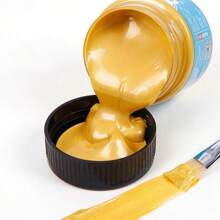 1 pieza Juego de pintura acrílica fluorescente de 100ml, pintura acrílica de color perlado metálico, impermeable para muñecas de yeso