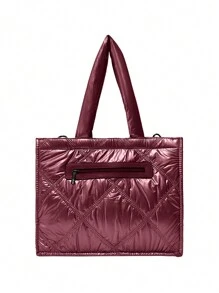 SAC MILANO Ours en peluche décoré, veste matelassée élégante, unique et tendance, sac à dos, sac à main, sac à bandoulière réglable, convient pour les enseignants, le collège, le lycée, les fêtes, les vacances, les affaires, l'été, le style vintage, le week-end, indispensable pour l'automne/l'hiver, excellent cadeau