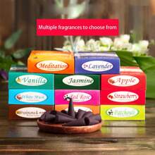 15pc A Box Of Tower Incense Sandalwood Incense, Home Tower Cone Incense Granules, Lavender Tower Incense Burner Aromatherapy, Toilet Deodorization And Odor Removal