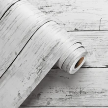 1 rol houtnerf contactpapier, zelfklevend, verwijderbaar PVC-behang, kant-en-klaar behang, geschikt voor keuken, slaapkamer, woonkamer, aanrechtblad, meubeldecoratie, huisdecoratie en meubelrenovatie.