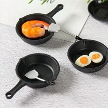 3/6pcs Mini Simulated Frying Pan, Pot And Spatula Model Set For DIY Miniature Kitchen Dollhouse, Accessories For Doll House, Christmas Gift,Dollhouse Miniatures,Dolls House Miniatures,Miniature