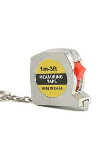 2 件装 1 米镀层可伸缩迷你钢卷尺