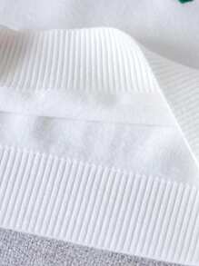 Tween Girls Cute 3D Flower Pullover Sweater, Suitable For Casual, Vacation, Spring, Fall, Winter - White - View 6