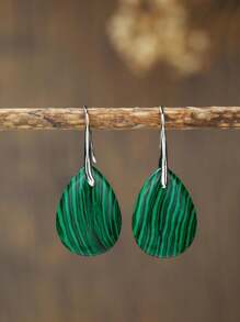 1 cặp/ Bông tai hình giọt nước cá nhân hóa bằng đá tự nhiên dễ thương cho bữa tiệc trung tính Quà tặng trang sức ngày lễ - Hoa tai - Xem 9