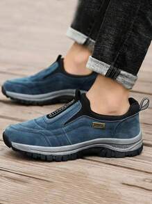 Men's Slip-On Athletic Sneakers - Comfortable Breathable Walking Shoes