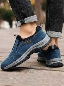 Men's Slip-On Athletic Sneakers - Comfortable Breathable Walking Shoes