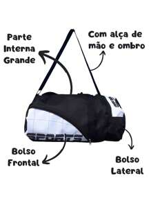 Small Gym Bag Football Sports Boot Holder 8 Colors - Black - View 6