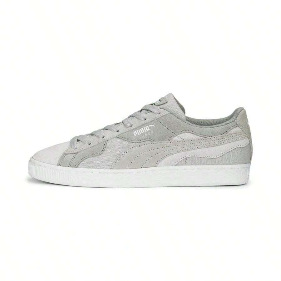 Zapatillas Puma Suede Camowave Earth - Gris pluma/gris claro frío/gris ahumado - Ver 1