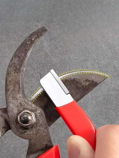 Afilador compacto y conveniente, adecuado para afilar cuchillos de viaje y caza pequeños, afilador de resorte para tijeras de jardín, un buen accesorio, herramienta de afilado portátil y práctica