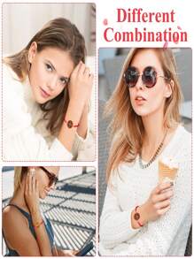 24 Stücke San Benito Armband, handgemachtes rotes schwarzes Knoten Armband, verstellbares Medaillon Armband, Glück geflochtenes Armband, Benediktinische Gelassenheit Segen Freundschaft Armband Geschenk für Mütter Frauen Männer