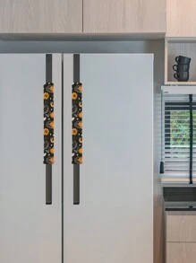 2 件装创意可爱甜美南瓜手套，爱心印花冰箱把手保护套、收纳袋、整理袋、储物保温袋，适合闺蜜节、小狗主题、嘉年华等场合 - 彩色 - 查看 4