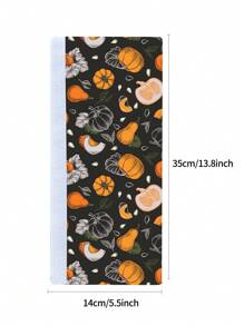 2 件装创意可爱甜美南瓜手套，爱心印花冰箱把手保护套、收纳袋、整理袋、储物保温袋，适合闺蜜节、小狗主题、嘉年华等场合 - 彩色 - 查看 2