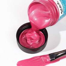 1 pieza Juego de pintura acrílica fluorescente de 100ml, pintura acrílica de color perlado metálico, impermeable para muñecas de yeso