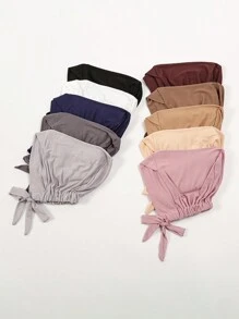 1 قطعة شريط للرأس لون أحادي بسيط وأنيق، ناعم ومريح، تركيبة عمامة وشريط للرأس مناسب للحياة اليومية والرياضة الخارجية