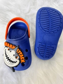 Boys' Babouche Flip Flops Shark Boy Non-Slip Orange Strap - 寶藍色 - 查看 3