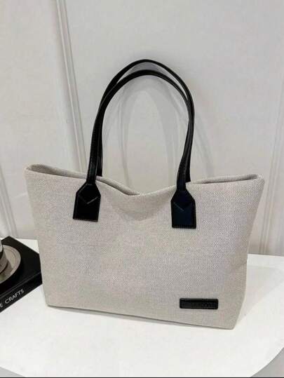 大容量彩色手提包/单肩包，适合教室、书包、返校季使用，轻便易携，适合青少年女孩、女性、大学生，是返校季、大学、初中、高中学生的理想之选，也是女士手提包和必备大学用品。