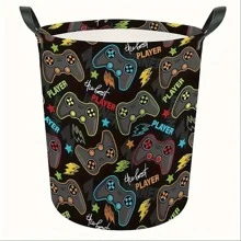 Gamer Room Decor Game Controller Gaming Art Foldable Storage Basket Game Laundry Basket Waterproof Laundry Hamper Dirty Clothes Organizer Bag Gift Bin For Living Room Room Bedroom Bathroom Decor, Room Decor, Decorations, Decorations, Decor, Storage, Organizer Dress Pants Shoes Jeans Boots Skirtlaundry Hamper,Washing Basketbathroom Organizer,Basket,Storage Basket,Foldable Laundry Basket