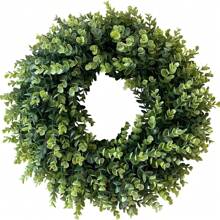 1pc, Simple Door Decoration Diy Wreath, Eucalyptus Leaves, Ukulele Fake Flower, Simulation Wreath, Thanksgiving Decorations Best Gifts Birthday Home Decor Christmas Decorations Room Decor Christmas Winter Christmas Decorations Home Christmas Gifts Christmas Decor