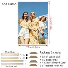 1pc Customized Photo Wall Art Canvas Painting, With Or Without DIY Wooden Frame, Personalized Canvas Art, Wall Decor, Valentine's Day Gift, Art Wall Painting, Souvenir, Bathroom, Bedroom, Office, Living Room, Home Decor, Modern Style, Family Photos, Unique Ideal Gift For Him/Her, Birthday Graduation Gift, Multi-Functional, Durable, Mildew-Proof, Decorative, Reusable, Exquisite, Fashionable, High Quality, Vibrant Colors - Style 1 - View 23