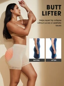 1 quần legging cạp cao nâng mông cho nữ - Màu be - Xem 6