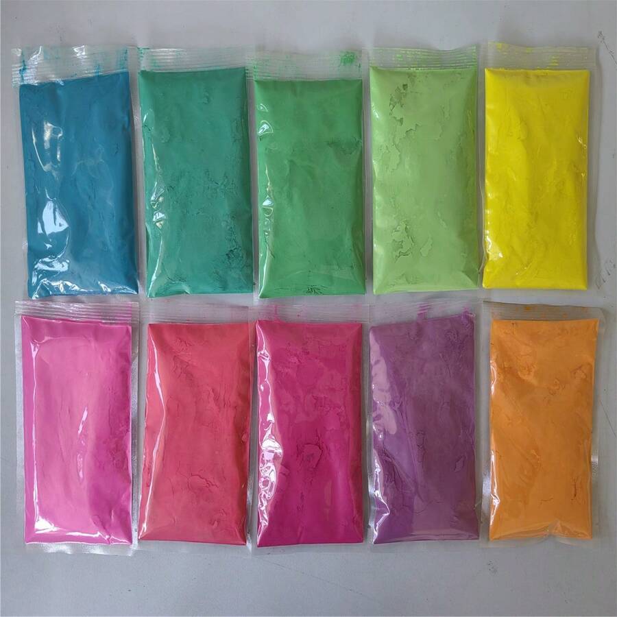Non-Edible, For Decoration Only 60g/Pack Corn Starch Colored Powder For Color Run, Carnival, Halloween, Party & Events - Multicolor - View 1