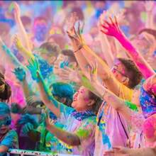 Non-Edible, For Decoration Only 60g/Pack Corn Starch Colored Powder For Color Run, Carnival, Halloween, Party & Events - Multicolor - View 6