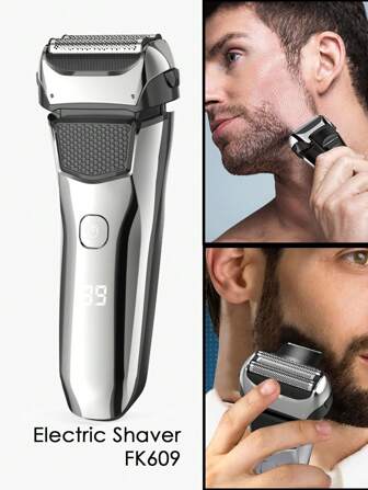 ShineSense Electric Shaver For Men, USB Rechargeable Electric Razor, Dry&Wet 3D Electric Shaver, Beard Razor Portable Hair Trimmer Reciprocating Barber Trimmer Travel Shaver, Gift For Father Dad Men Husband Boyfriend