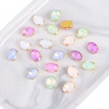 130pcs/50pcs/30pcs/20pcs Mixed Shape Crystal Rhinestones With Claw For DIY Clothing, Shoes, Jewelry Making - Multicolor - View 17