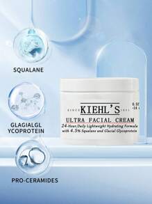 Kiehl's Ultra Facial Cream - 24-Hour Daily Lightweight Hydrating Formula - With 4.5% Squalane And 0.5% Glacial Glycoprotein, 0.5 Fl Oz/14mL Mini (Random New Or Old Version) - 0.5 FL.OZ./14ML - View 5