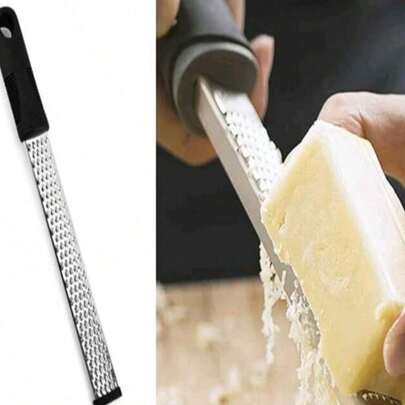 1 pieza Rallador de queso, rebanador, rallador de limón, picador de chocolate, pelador de frutas, plancha, cortador de verduras de acero inoxidable, utensilios de cocina